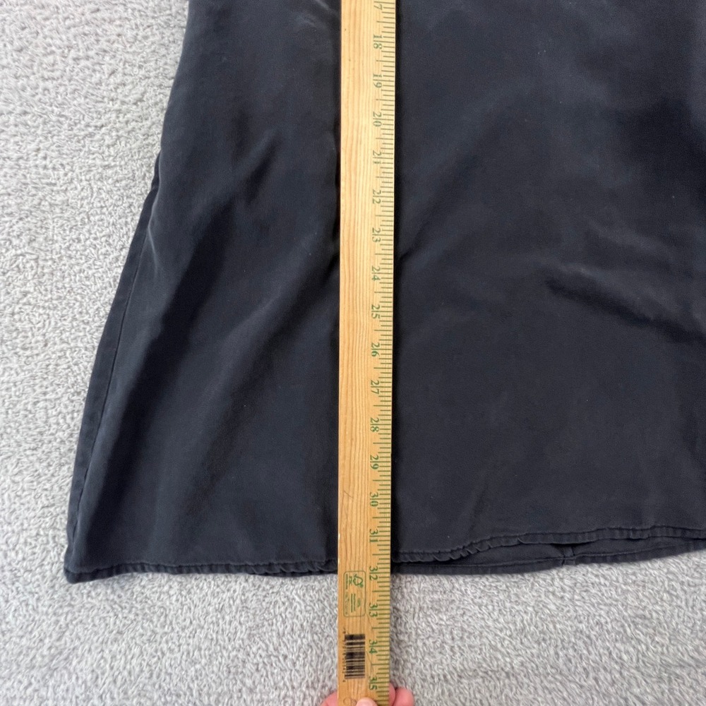Everlane 100%‎ Silk Dress Womens XS Black Sandwashed Keyhole Back Minimalist - Picture 7 of 11